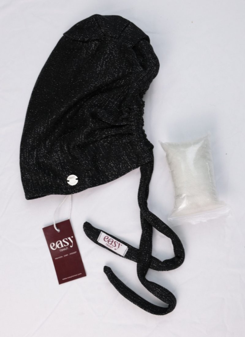 Hair Cover - Paillettes noires