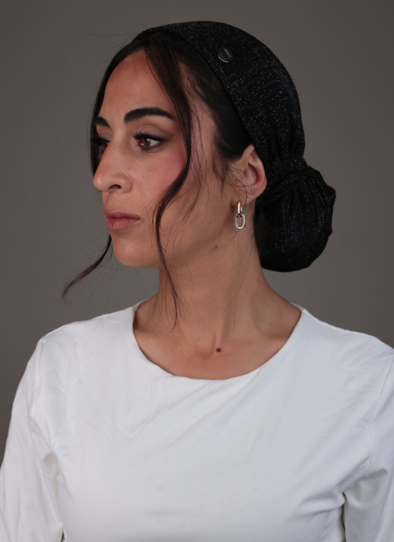 Hair Cover - Paillettes noires