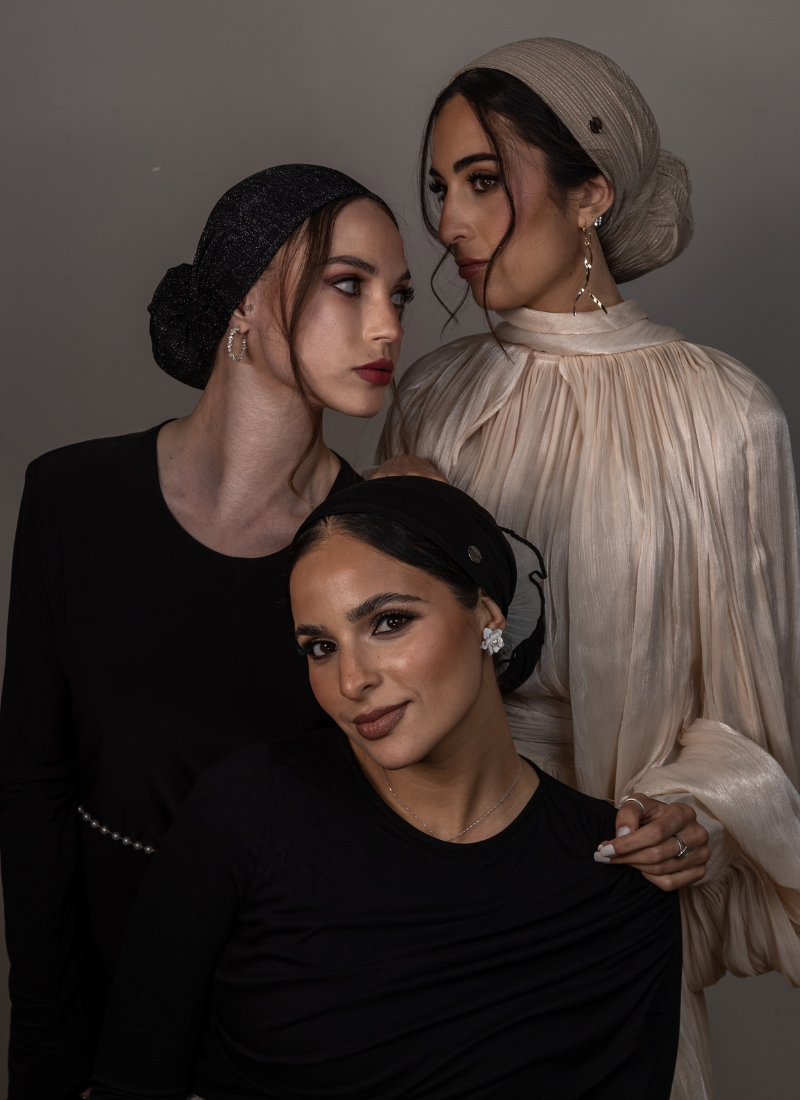 Hair Cover - פייטים זהב