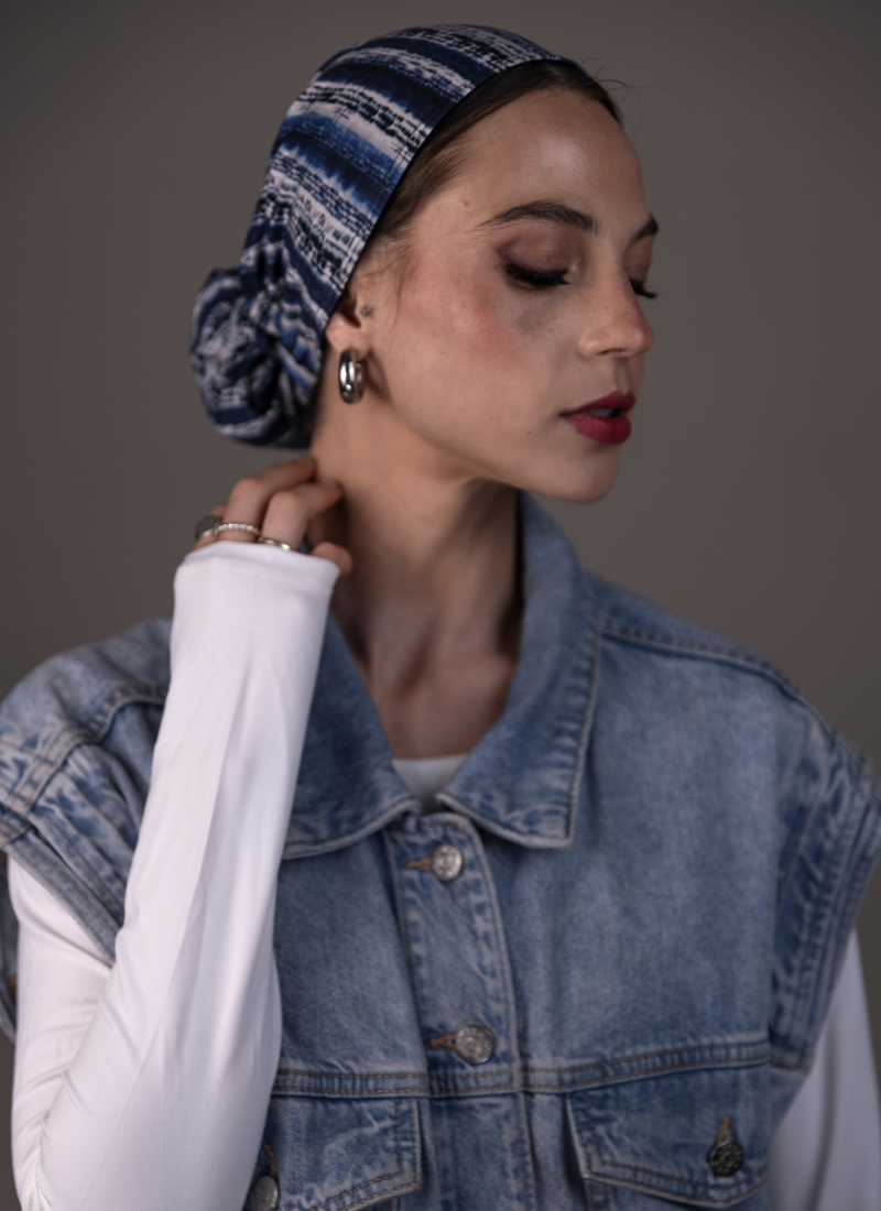 Hair Cover - Ocean Print