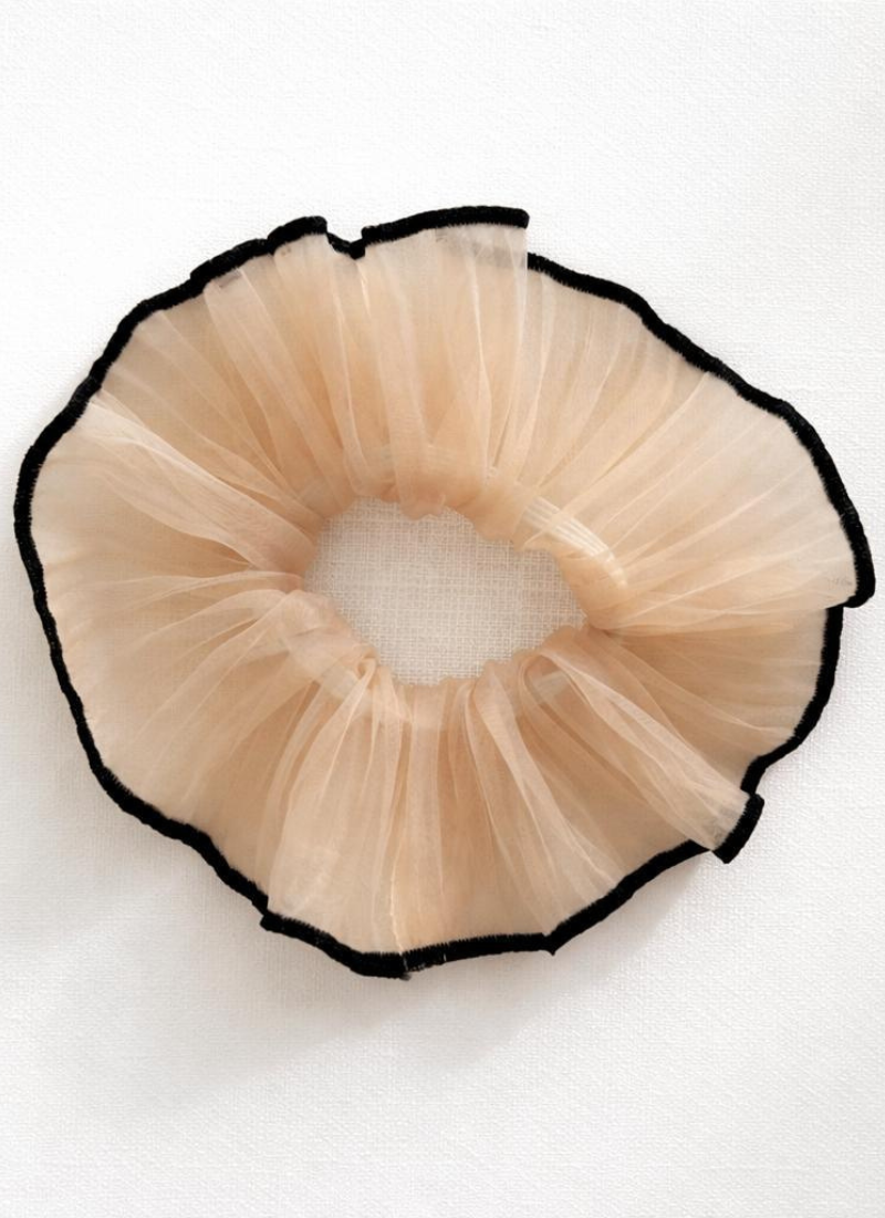 Élastique à étages beige