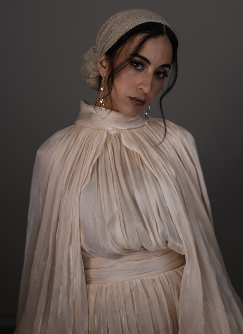 Hair Cover - פייטים זהב