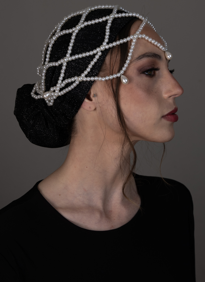 Hair Cover - Paillettes noires