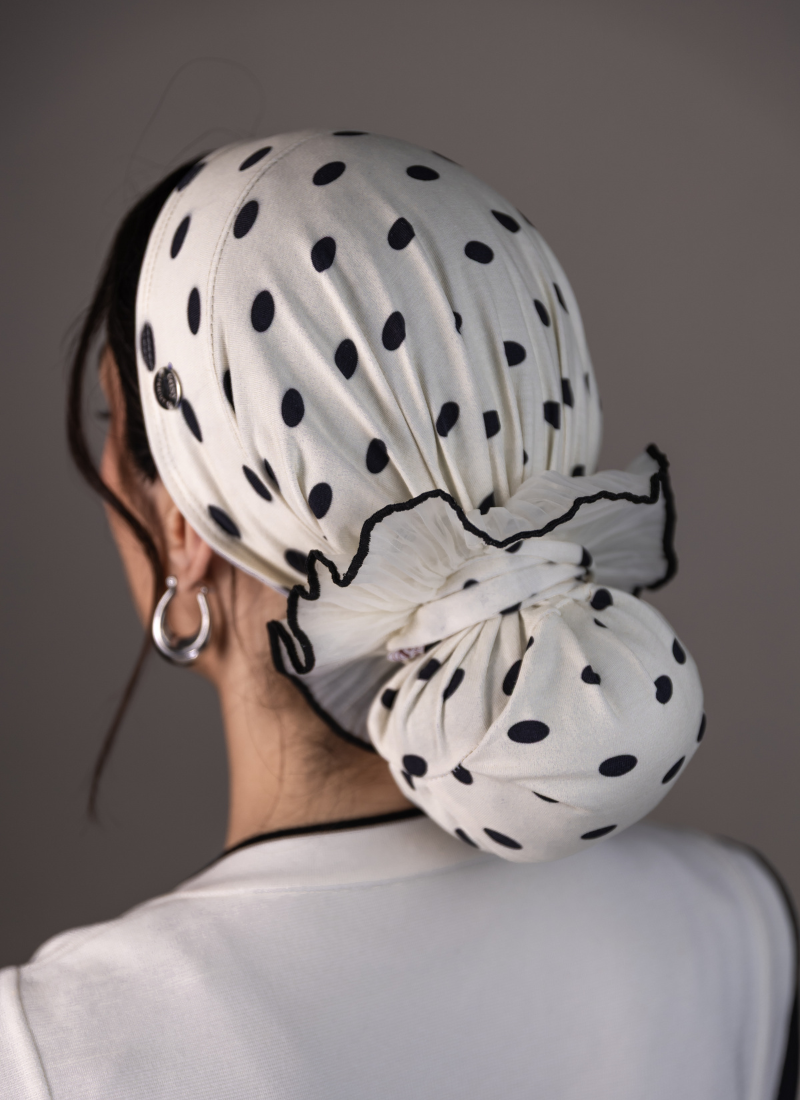 Hair Cover - Polka Dot Print