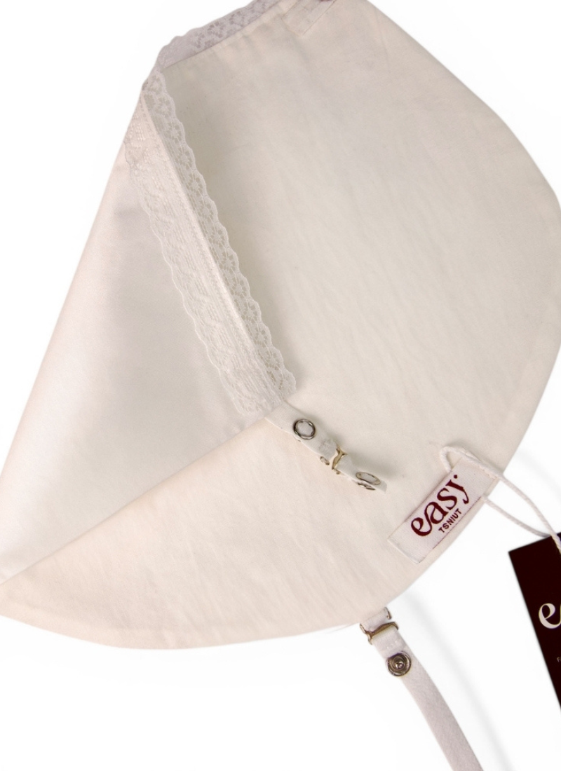 Top Cover - Dentelle blanche