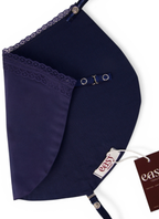 Top Cover - Bleu foncé dentelle