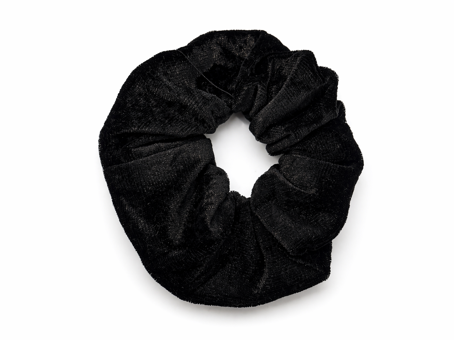 Black velvet scrunchie