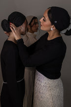 Hair Cover - Paillettes noires